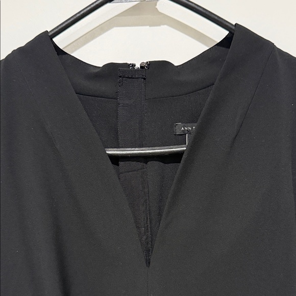 Ann Taylor Elegant Black Midi Dress - Picture 3 of 12